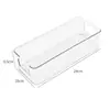 Caja de Almacenamiento de Escritorio Rectangular Larga Acrílico Transparente Tipo Largo Estrecho Organizador de Cajón para Calcetines Artículos Pequeños Caja