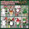 Pegatinas navideñas transfronterizas. Crea una cara. Pegatinas adecuadas para niños. Juego de manualidades navideñas. Pastel.