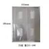 Bolsa com zíper para fichário de 6 furos A6 em PVC Bolsa de armazenamento com zíper A6 Bolsa de armazenamento de contas Bolsa de armazenamento de cartões de visita