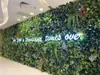 Pared de Fondo Decorativa de Enverdecimiento Vertical Césped Biónico Pared de Imagen Flor de Rosa Planta de Enverdecimiento Rosa Pared Vegetal Artificial Verde Planta