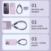 Colgante de Pony de Año Nuevo Funda de Teléfono de Algodón Correa Llavero de Muñeca Bolsa Correa Anti-Pérdida Correa Portátil Resistente