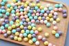 Accesorios de bricolaje Macaron Helado Color Fantasía Cuentas Color Sólido Perlado Tierra Cuentas Bolsa de Cuentas Cuentas Dispersas