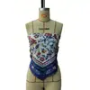 2026 Verano Nuevo Top de Tirantes Estampado Transfronterizo Europeo y Americano Estilo Bohemio Wrap de Pecho Moda Casual de Vacaciones