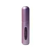 Frasco de Vidro Colorido para Perfume de 5ml Spray de Viagem Recarregável na Base Amostra Portátil Compacto Casca Brilhante de Alumínio