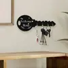 Estilo Boêmio Quente Transfronteiriço Estilo Rústico Gancho de Chave de Madeira Gancho de Chave Retrô Chaveiro de Entrada