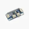 Placa de Expansión Hub USB para Raspberry Pi Puerto Ethernet Rj45 3/4 Puertos USB Adecuada para Zero/W/Wh