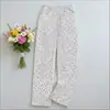 Pantalones de Pijama Buersucker para Mujer talla extra Cintura media-alta Delgados Pantalones para Casa Pantalones de Pijama Sueltos para Mujer talla extra Florales