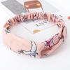 Accesorios para el Cabello Estilo Japonés y Coreano Diadema Cruzada Ancha con Estampado de Lunares Vintage Diadema de Cinta Dulce y Sencilla