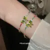 Pulsera Colgante Cruz Deslizante de Mariposa de Circonita Super Brillante, Pulsera Moderna y Exquisita, Joyería al por Mayor de Lujo Ligero y de Alta Gama