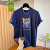 Camiseta Branca Feminina de Manga Curta com Senso de Design Nicho 2026 Novo Estilo Quente Verão Algodão Puro Solta Emagrecedora Linda Blusa