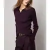 Camiseta Base de Punto con Cuello Polo U.M.Q., Suave y Amigable con la Piel, con Alto Contenido de Oro, Hecha de Hilo Yangtze Alemán