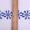 Explosión de fábrica serie flor caliente bordado encaje accesorios de ropa color DIY poliéster código de barras encaje soluble en agua