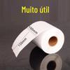 Leda 100*150 papel térmico adesivo redondo superfície de expresso papel de impressão única etiqueta térmica à prova de três