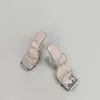 Tacones Altos con Pedrería Nuevos Sandalias de Verano 2025 Tacón de Aguja para Mujer Estilo de Una Tira Sandalias de Uso Exterior para Mujer