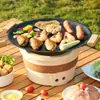 Atacado Transfronteiriço Pedra Maifan Assadeira Prato Solar Prato Fogão Cassete Fogão de Indução Universal Churrasqueira Teppanyaki Acampamento ao Ar Livre