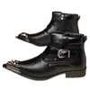 Zapatos de Hombre Versátiles de Moda de Venta Caliente Transfronterizos Amazon Aliexpress con Alto Atractivo Estético, Zapatos de Cuero Sencillos para Hombre con Puntera de Acero