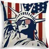 Capa de Almofada Mais Vendida da Amazon para o Dia da Independência Americana, Decoração de Casa com Atmosfera Festiva, Almofada de Sofá, Almofada de Aniversário