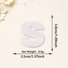 Parches bordados de letras y números con lentejuelas blancas más vendidos transfronterizos, adhesivo termofusible para decoración de ropa, sombreros y embalaje