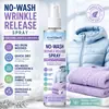 El spray quitamanchas y arrugas KineShineX para chamarras de plumas y suéteres es rápido para alisar telas, fresco y portátil, y no requiere planchado.