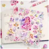 Auténticos Maravillosos y Lindos Brillantes Estrella Fugaz Burbuja 3D Pegatinas Lindas Dibujos Animados Niños Juguete DIY Pegatinas