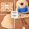 Pingente de Bolsa Fofo Personalizado de Pão Capivara Acessórios Boneca de Pelúcia Pingente de Joia Chaveiro Atacado