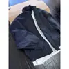 Chamarra de vuelo estilo americano azul marino, abrigo de algodón de invierno para hombre, chaqueta corta de alta gama, elegante y engrosada con un corte limpio