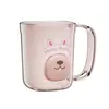 Vaso transparente de lujo para cepillo de dientes para baño, alto valor estético para dormitorio, vaso para cepillo de dientes de pareja, vaso para enjuague bucal de uso doméstico, vaso de dibujos animados para enjuague bucal
