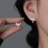 Brinco de caranguejo com cravação de diamantes, fivela criativa, personalidade, significado, brincos de pressão, comércio transfronteiriço, blogueiro, brincos circulares fofos