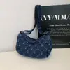 Bolso de Mezclilla Bordado para Mujer 2026 Otoño e Invierno Nuevo Estilo Coreano de Moda Nicho Casual para el Trabajo Versátil Bolso de Hombro Cruzado