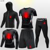 Traje deportivo de fitness transfronterizo para hombre, para correr, entrenar, primavera y verano, de secado rápido, muy elástico, ajustado, para correr por la mañana y por la noche, para baloncesto.