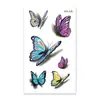 Rocooart nueva colección de delicados tatuajes temporales de mariposa, acabado mate, impermeable, de larga duración, unisex, para aplicación en el brazo