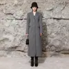 Casaco Estilo Coreano Outono 2026 Novo Design Casaco Casual Solto com um Elegante Estilo Britânico Casaco de Lã para Mulheres