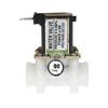 Válvula solenoide de entrada de agua de plástico de rosca interna de 2 puntos DC12V, válvula solenoide de plástico de dos puntos, diente de rosca interna, piezas de modificación para estufa de té