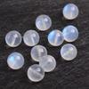 Piedra Lunar Blanca Natural Cuentas Sueltas Cristal Cuerpo Helado Labradorita de la Luz de Luna Accesorios para Pulsera Multitalismán DIY