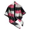 Cachecol Quadrado de Caxemira Imitada Colorido Outono e Inverno Toalha Triângulo Longa Quente Pescoço Xale Feminino Moda Combina com Tudo Novo