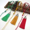 Colgante de Cuerda con Cuentas de Jade Sintético Borla de Boca de Pez Borla de Nudo Chino Accesorios para Colgar Decoración DIY