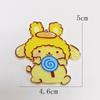 Adesivo Acrílico Sanrio Doce Fofo Acessórios Artesanais DIY para Crianças Grampo de Cabelo Desenho Animado Broche Decoração