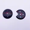 Tampa de metal tampa curva base de lustre bandeja multi-furo disco voador preto e branco feijão mágico molecular acessórios de iluminação