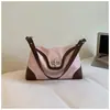 2026 Nuevo Bolso de Hombro Casual Simple de Gamuza con Bloques de Color de Moda Bolso Cruzado para el Trabajo