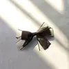 Estilo Tweed Perla Lazo Doble Hilo de Kapok Hecho a Mano Lazo Negro Decorado Accesorios Elegantes para el Cabello Accesorios