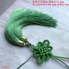 Accesorios para Joyería DIY Nudo Chino Colgante para Coche Conjunto Combinación Seda de Hielo Luminoso Doble Borla Colgante de Cintura