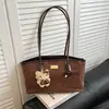 Bolso de Hombro Texturizado Nuevo Otoño 2025 Moda para Mujer Bolso de Axila para Mujer Casual Color Sólido Gran Capacidad Bolso para Mujer de Moda