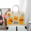 Bolsa de Viaje de Fieltro Dibujos Animados Bolsa de Equipaje de Gran Capacidad Maleta de Carrito para Salir Bolsa de Almacenamiento Necesaria Se Puede Configurar para Almacenamiento