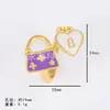 Anillo de aceite de goteo de venta caliente transfronterizo anillo de dibujos animados para niños bolsa de anillo anillo de diseño de nicho personalizado estilo ins anillo simple