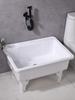 Fregadero para Trapeador Balcón Tamaño Grande Patas Altas Plástico Fregadero para Trapeador Fregadero para Trapeador Doméstico Fregadero de Baño Tanque Lavabo para Trapeador de Piso