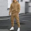 2025 Novo Terno Masculino Outono Transfronteiriço Casual Esportivo Moletom Masculino Conjunto de Duas Peças Solto Roupas Masculinas Agora