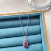 Collar de acero de titanio con cadena para clavícula femenina, imitación de calcedonia de hielo alta natural, Buda, accesorios de regalo de cumpleaños avanzados, venta al por mayor en vivo