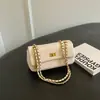 Bolso bandolera de cadena con patrón de diamantes retro clásico europeo y americano para mujer, con un diseño chic y sofisticado, perfecto para otoño