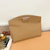 Bolsa de Mão para Laptop para Mulheres 2025 Nova Pasta de Couro PU de Alta Qualidade Grande Capacidade Bolsa Clutch para o Trabalho e o Dia a Dia