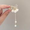 Estilo Francés Elegante Flor tamaño pequeño Pasador Lateral Flequillo Mechones Sueltos Pinza para el Cabello Mariposa Pedrería Accesorios para el Cabello Parte Trasera de la Cabeza Adorno para la Cabeza para Mujeres